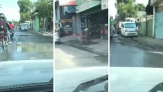 Punta Villa Mella residents report broken pipes following road repairs