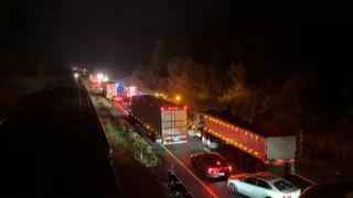 Tanker crash on Maine Turnpike sends 3 to hospital for evaluation
