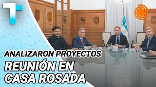 Llaryora, Pullaro y Frigerio analizaron con Santilli tres temas clave para la Región Centro