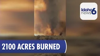 "Fire-Nado" Occurs Near Kuna, Idaho Wildfire, Quickly Extinguished