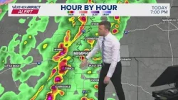 Сегодня вечером в районе Мемфиса сильные штормы могут вызвать разрушительные порывы ветра и отдел...