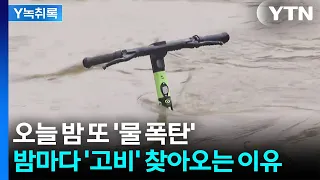 오늘 밤 또 '물 폭탄'...밤마다 '고비' 찾아오는 이유 [Y녹취록] / YTN