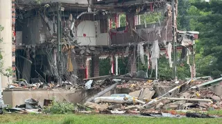 Eyesore building demolished in West Hartford but brings new life to an old campus