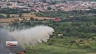 Teramo: vasto incendio alle porte della città, indagini in corso