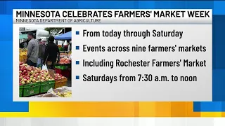 Rochester celebrates Farmers’ Market Week as part of statewide event