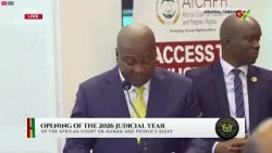 ? President Mahama addresses the African Court on Human and Peoples' Rights. ? President Mahama addresses the African Court on Human and Peoples' Rights.