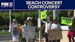 Концерт на пляже Сент-Питерсберга вызвал споры о дикой природе и выдаче разрешений. Концерт на пляже Сент-Питерсберга вызвал споры о дикой природе и выдаче разрешений.