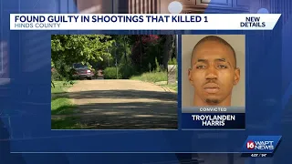 Hinds County jury convicts man in shootings that killed 1, injured 2 others