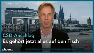 phoenix tagesgespräch mit Sebastian Fiedler zum Anschlags auf den CSD in Berlin | 28.07.26