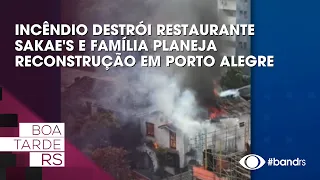 Incêndio destrói restaurante Sakae's e família planeja reconstrução em Porto Alegre