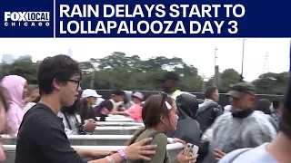 Rain delays Lollapalooza start on Saturday, but fans still eager
