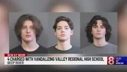 3 adults, juvenile accused of causing $20,000 of damage to Deep River high school