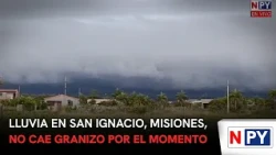 Rain in San Ignacio, Misiones; no hail for the moment