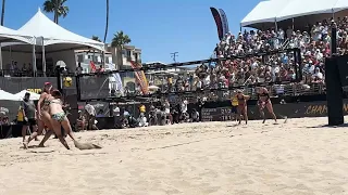 LSU Greats Taryn Brasher and Kristen Cruz Make History Sunday at AVP Manhattan Beach Open