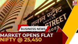 Stock Market LIVE: Nifty Opens at 25,450, Sensex Flat | IRFC, EIL, Greaves, Vishal In Focus