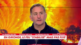 Lieutenant David Macri provides an update on the Gironde wildfire situation this morning