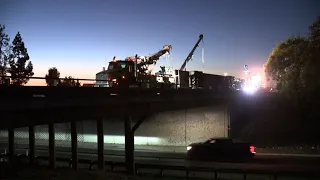 Northbound I-5 lanes begin reopening after big rig overturns in Stockton