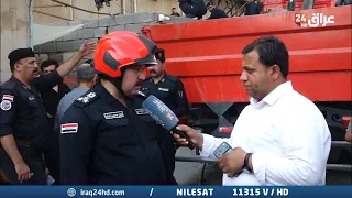 فريق عراق 24 يتواجد في موقع حادثة انهيار بناية سكنية بالبصرة ومدير الدفاع المدني يكشف عن عدد الضحايا