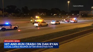 Pedestrian struck in Dan Ryan hit-and-run