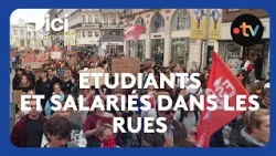 In Lille, nearly 1,000 protesters take to the streets ahead of the October 17th mobilization