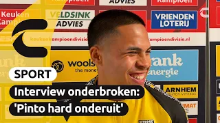 Xiamaro Thenu's reaction after Vitesse - NAC Breda (2-2) | Connect