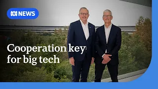 Albanese meets with Apple's Tim Cook on social media, AI | ABC NEWS