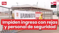 Así lucen los accesos a la playa Agua Dulce, cerrada hoy domingo 15 de febrero