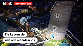 Molen in Veldhoven verwoest door noodweer