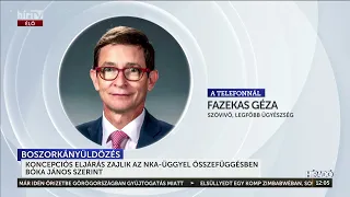 Koncepciós eljárás zajlik az NKA-üggyel összefüggésben Bóka János szerint - HírTV