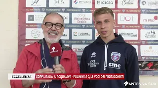 1 OTTOBRE 2026 - ECCELLENZA, COPPA ITALIA: AT. ACQUAVIVA - POLIMNIA 1-0, LE VOCI DEI PROTAGONISTI