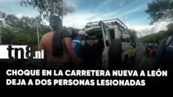 Traffic accident leaves two injured at kilometer 8 of the Nueva a León highway