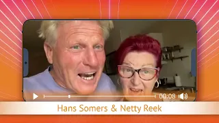 TV Oranje app video message - Hans Somers & Netty Reek