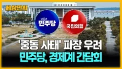 민주, '중동사태 파장' 경제계 간담회…대응책 모색 [세상만사] #더불어민주당 #국민의힘 #중동사태 #경제계간담회