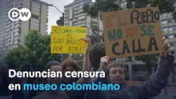 Colombia: Protesters demonstrate against removal of exhibits addressing historical memory and div...