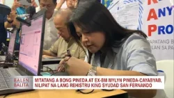 Mitatang a Bong Pineda at resigned BM Mylyn Pineda-Cayabyab, nilipat na lang rehistru king CSFP