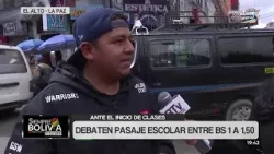 El pasaje escolar en El Alto aún no se define: la población pide que se mantenga en Bs 1
