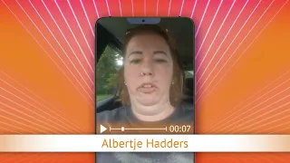 TV Oranje app video message - Albertje Hadders