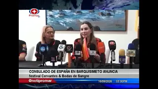 Spanish Consulate in Barquisimeto Announces Cervantes & Blood Wedding Festival