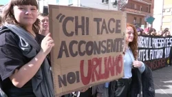 STUDENT PROTEST THIS MORNING IN DOWNTOWN CAMPOBASSO