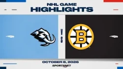 NHL Highlights | Mammoth vs. Bruins - October 8, 2026
