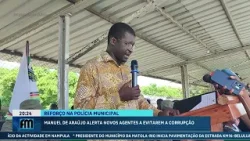Manuel de Araújo alerta novos agentes da Polícia Municipal a evitarem a corrupção Manuel de Araújo alerta novos agentes da Polícia Municipal a evitarem a corrupção