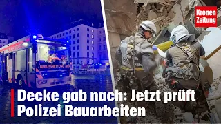 Ceiling Collapses: Police Now Investigating Construction Work | krone.tv NEWS