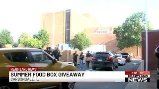 Summer food box giveaway held in Carbondale, Ill.