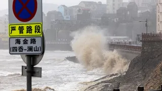 China: Typhoon Bavi makes landfall in Zhejiang Province