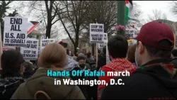Hands Off Rafah march in Washington, D.C.