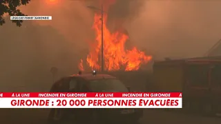 "A house engulfed in flames": our correspondent reports on the Gironde wildfires
