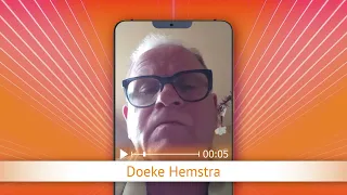 TV Oranje app video message - Doeke Hemstra
