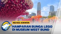 Metro Xinwen - Hamparan Ratusan Ribu Bungan Lego Museum West Bund, Shanghai