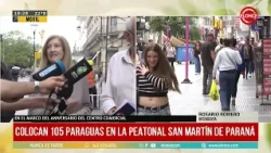 115 umbrellas installed on San Martín Pedestrian Street in Paraná - 10/30/26
