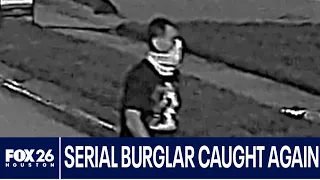 Serial burglar caught again
